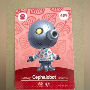 Nintendo Cephalobot #439 Animal Crossing Series 5 Amiibo Card